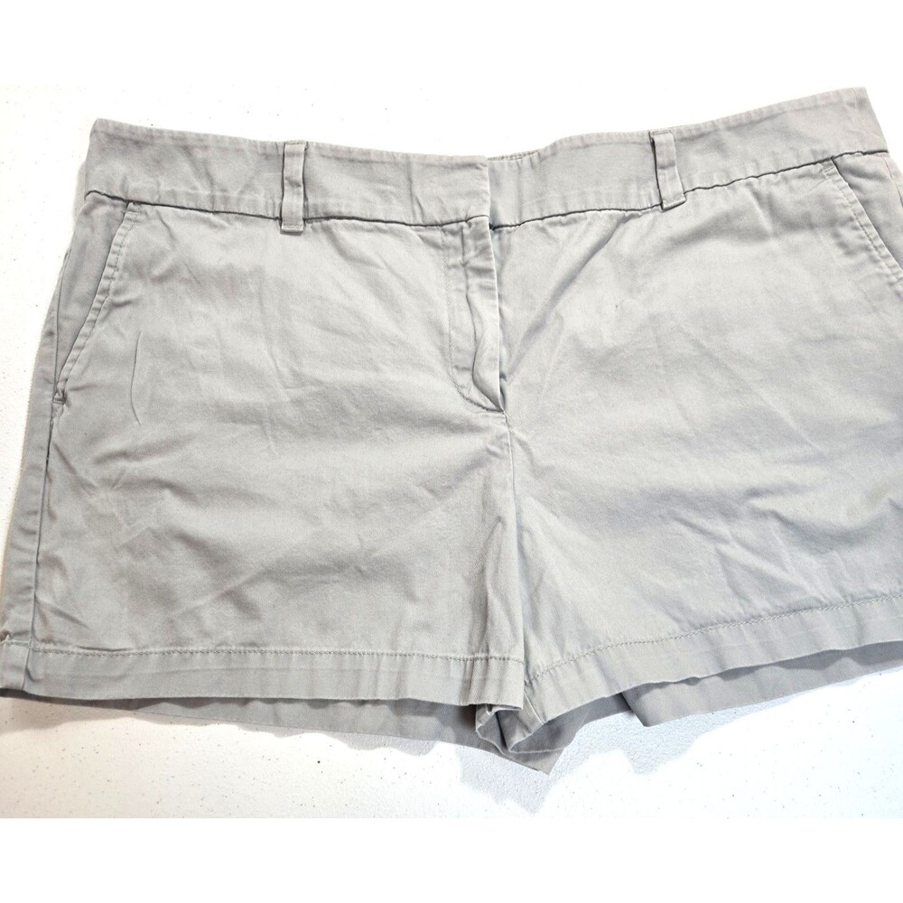 Loft Outlet Women's Shorts, Sz 16, 3.5" Inseam Taupe 100% Cotton Casual Pockets